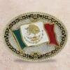 Montana Silversmiths Grand Mexican Flag Attitude Buckle -Western Cowboy Equipment Shop A855