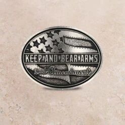 Montana Silversmiths Keep & Bear 2nd Amendment Buckle