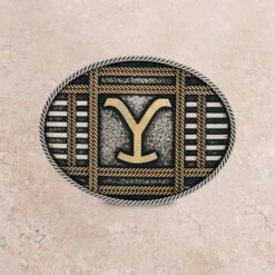 Montana Silversmiths Yellowstone Squared Up Attitude Buckle