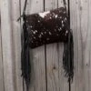 American Darling Black Acid Wash Cowhide Crossbody -Western Cowboy Equipment Shop ADB109