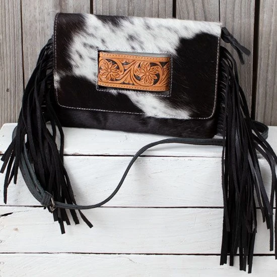 American Darling Tooled Leather Cowhide Crossbody 3 American Darling Tooled Leather Cowhide Crossbody