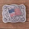 American Flag Buckle -Western Cowboy Equipment Shop B37702