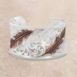 Montana Silversmiths Heavenly Whispers Feather Cuff Bracelet