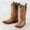 Corral Square Toe Shedron Embriodery Boots 1 Corral Square Toe Shedron Embriodery Boots -Western Cowboy Equipment Shop C3852
