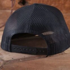 Classic Equine Embroidered Patch Black Ball Cap 5 Classic Equine Embroidered Patch Black Ball Cap -Western Cowboy Equipment Shop CAPCE46 back