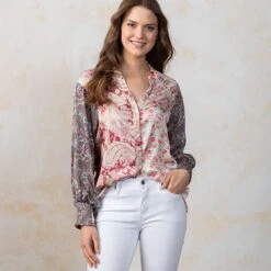 Country Grace Floral And Paisley Top