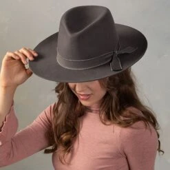 Country Grace Grey Kaia Wool Felt Hat -Western Cowboy Equipment Shop CG0950 alt2