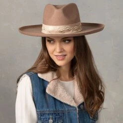 Country Grace Ari Pecan Rancher Fedora