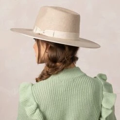 Country Grace Oatmeal Wool Felt Rancher Fedora -Western Cowboy Equipment Shop CG1065 alt2