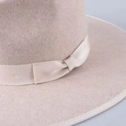 Country Grace Oatmeal Wool Felt Rancher Fedora -Western Cowboy Equipment Shop CG1065 alt5