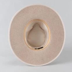 Country Grace Oatmeal Wool Felt Rancher Fedora -Western Cowboy Equipment Shop CG1065 alt6