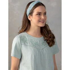 Country Grace Wild Mint Leaves Top 9 Country Grace Wild Mint Leaves Top -Western Cowboy Equipment Shop CG12023 alt2