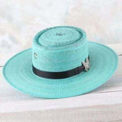 CHARLIE 1 HORSE Charlie One Horse Turquoise Guardian Straw Hat