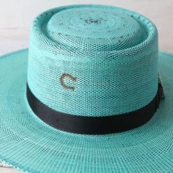 CHARLIE 1 HORSE Charlie One Horse Turquoise Guardian Straw Hat -Western Cowboy Equipment Shop CSGRDN detail2