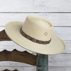 Charlie 1 Horse High Desert Palm Leaf Hat