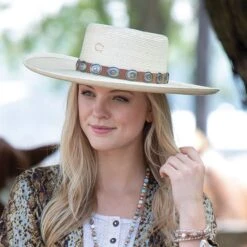 Charlie 1 Horse High Desert Palm Leaf Hat -Western Cowboy Equipment Shop CSHIDS alt2