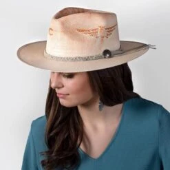 Charlie 1 Horse Coral Topo Chico Straw Hat -Western Cowboy Equipment Shop CSTOPOC alt4