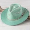 Charlie 1 Horse Jade Topo Chico Straw Hat 1 Charlie 1 Horse Jade Topo Chico Straw Hat -Western Cowboy Equipment Shop CSTOPOJ