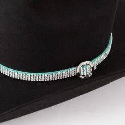 Four Row Rhinestone Hatband