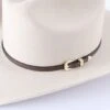 Brown Leather Hatband 2 Brown Leather Hatband -Western Cowboy Equipment Shop DH3160B