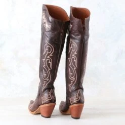 Dan Post Kommotion Knee High Boots -Western Cowboy Equipment Shop DP4342 heel