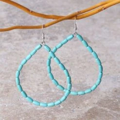 Turquoise Beaded Earrings