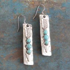 Turquoise Arrow Earrings