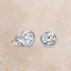 Montana Silversmiths CZ Stud Earrings