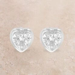 Montana Silversmiths Tiny Heart Crystal Post Earrings