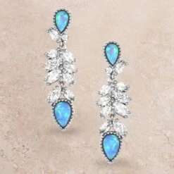 Montana Silversmiths Montana Silversmith Opal Crystal Earrings