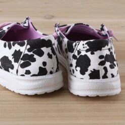 Gypsy Jazz Cow Print Ambrosia Shoes -Western Cowboy Equipment Shop GJSP0188WB heel