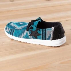 Gypsy Jazz Turquoise Saxton Shoes -Western Cowboy Equipment Shop GJSP0275TQ side