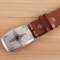 Hooey Mesa Black Aztec Belt -Western Cowboy Equipment Shop HWBLT009 detail