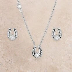 Montana Silversmiths Montana Silversmith Horseshoe Jewelry Set