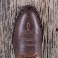 Laredo Brown Tori Booties -Western Cowboy Equipment Shop L51016 toe