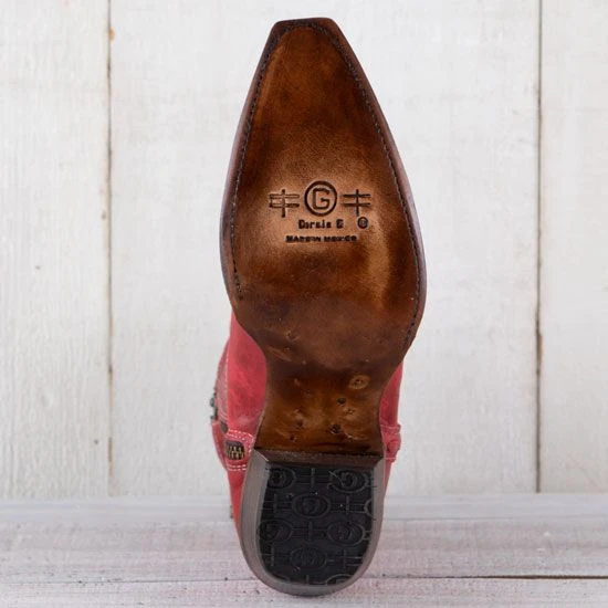 Circle G Red Embroidery Ankle Boots 6 Circle G Red Embroidery Ankle Boots - Image 4