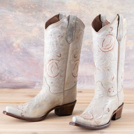 Corral Circle G Aqua Floral Embroidered Boots 3 Corral Circle G Aqua Floral Embroidered Boots