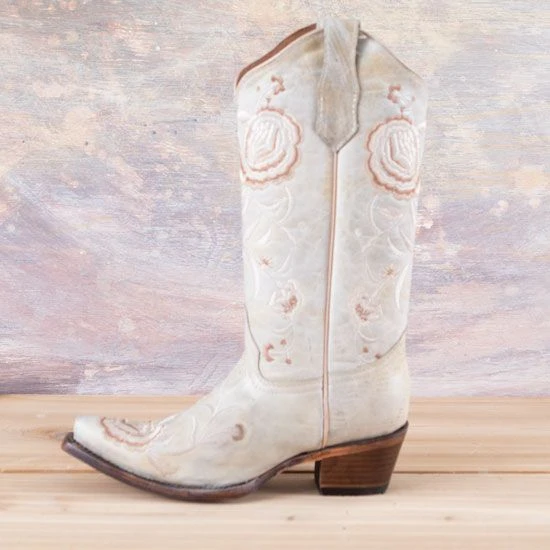 Corral Circle G Aqua Floral Embroidered Boots 4 Corral Circle G Aqua Floral Embroidered Boots - Image 2