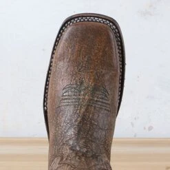 Corral Circle G Peanut And Turquoise Embroidered Boots -Western Cowboy Equipment Shop L5722 toe
