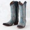 Corral Circle G Blue Jean Embroidery Boots -Western Cowboy Equipment Shop L5869