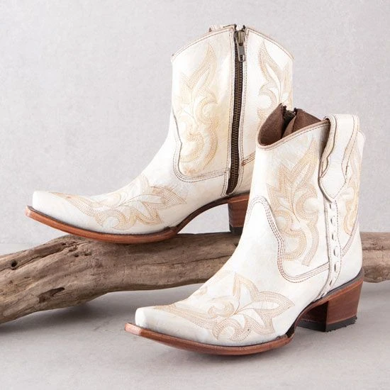 Circle G Pearl Embroidery Ankle Boots 3 Circle G Pearl Embroidery Ankle Boots