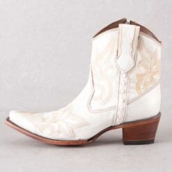 Circle G Pearl Embroidery Ankle Boots 8 Circle G Pearl Embroidery Ankle Boots -Western Cowboy Equipment Shop L5916 side