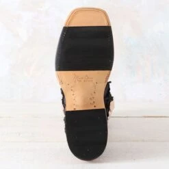 Macie Bean Top Hand Matte Black Big Bass Boots -Western Cowboy Equipment Shop M2034 sole