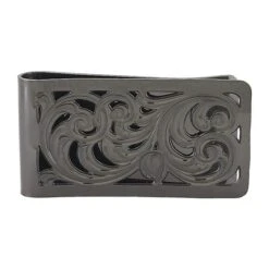 Montana Silversmiths Black Nickel Square Filigree Money Clip