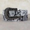 Nocona Snake Print Belt -Western Cowboy Equipment Shop N32001562