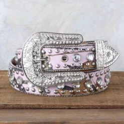 Nocona Pink Mossy Oak Belt