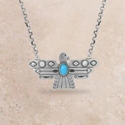 Montana Silversmiths Rising Above Thunderbird Turquoise Nacklace