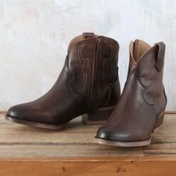 Corral Circle G Tobacco Embriodery Booties