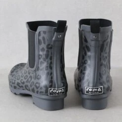 Roma Matte Leopard Rain Boots 11 Roma Matte Leopard Rain Boots -Western Cowboy Equipment Shop RC1915 heel