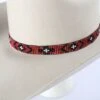 Black And Red Beaded Hatband -Western Cowboy Equipment Shop RKBAND2